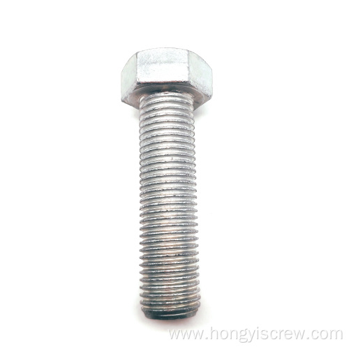 Carbon steel zinc coating hexbolt with fine pitch